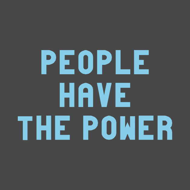 People Have The Power, blue by Perezzzoso