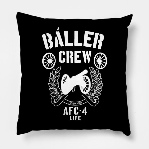 Arsenal FC Bullet Club (White) Pillow by Sachin Gupta