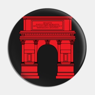 Arch of Titus (red) Pin