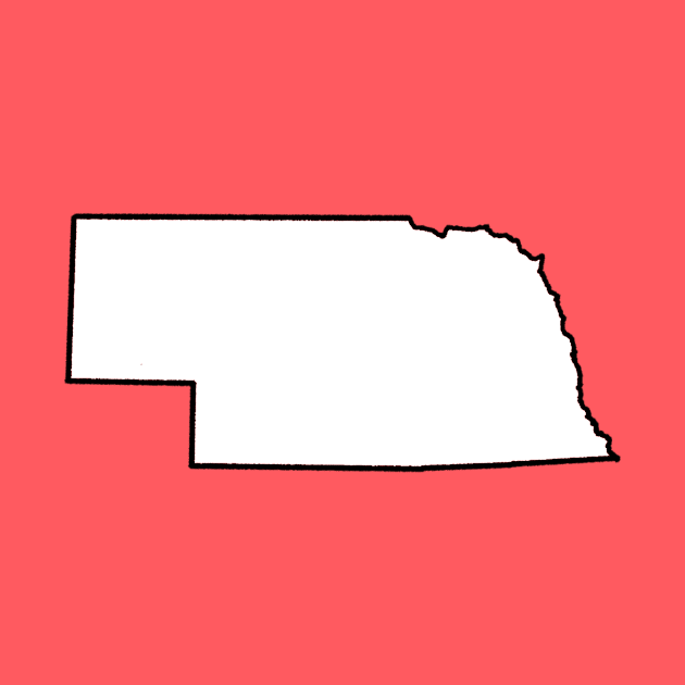 Nebraska - Blank Outline by loudestkitten