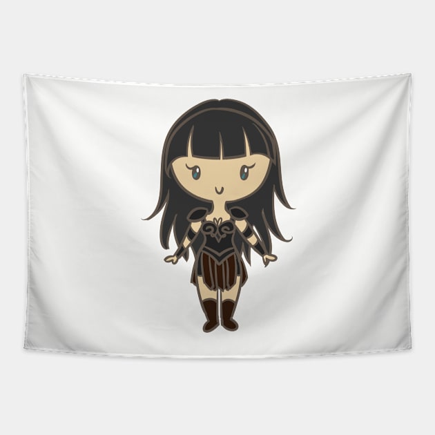 Xena - Lil' CutiE Tapestry by Ellador