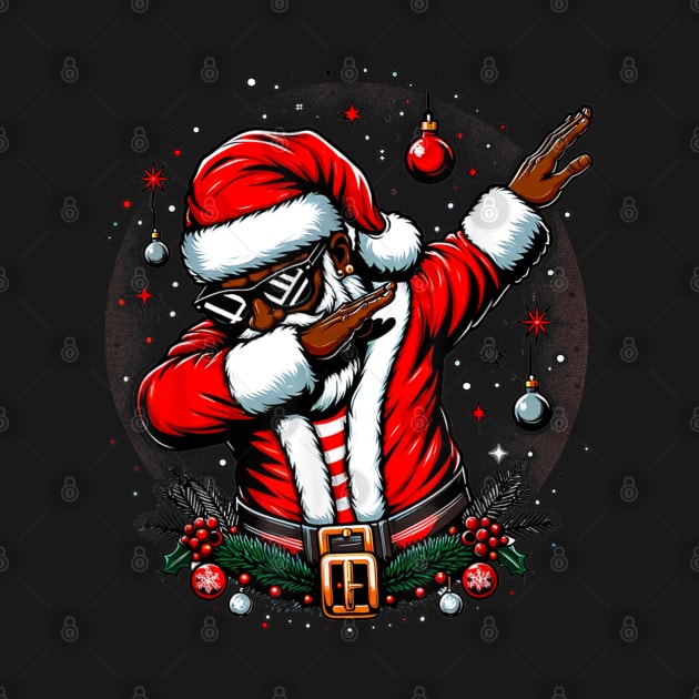 Santa Claus Black Christmas Afro African American Xmas by HBart