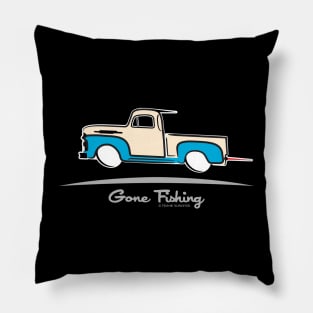 1952 Ford F 150 Gone Fishing Pillow