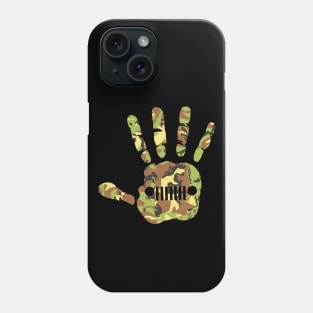 Jeep Hand Palm Print Camo, Funny Camouflage Design Old Cars for Jeep Lovers Phone Case