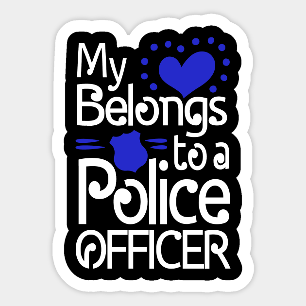 My heart belongs to a policeman *D758* sticker decal police cop law k9 unit My heart belongs to a policeman *D758* sticker decal police cop law k9 unit