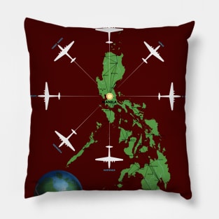 Vintage Travel Poster Philippines Pillow