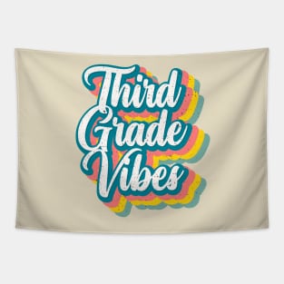 Vintage Cool Third Grade Vibes Tapestry