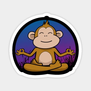 monkey yoga Magnet