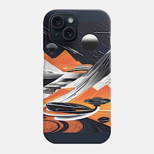 Sci fi Soviet space art Phone Case