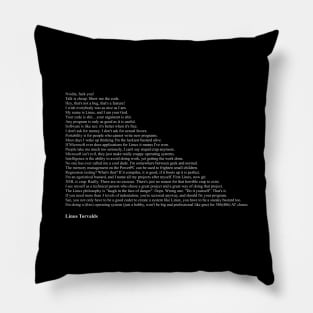 Linus Torvalds Quotes Pillow