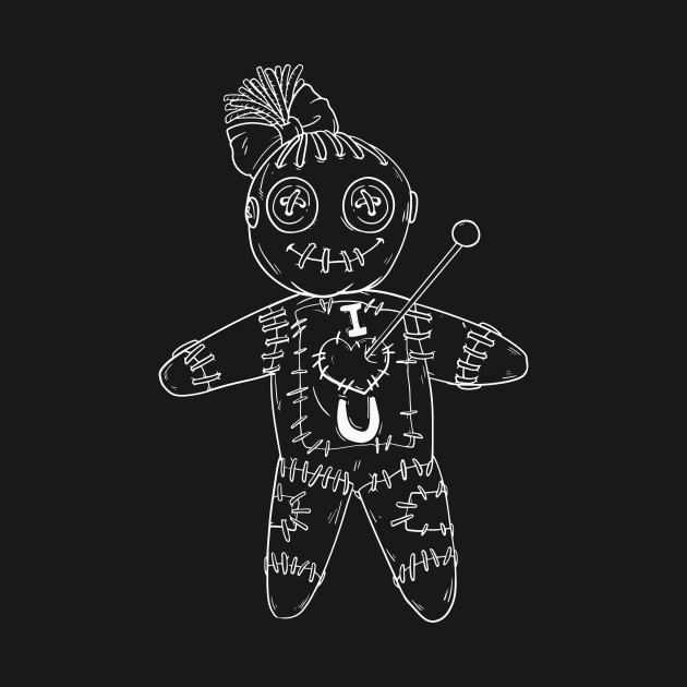 i love you - Voodoo Doll T-Shirt by biNutz