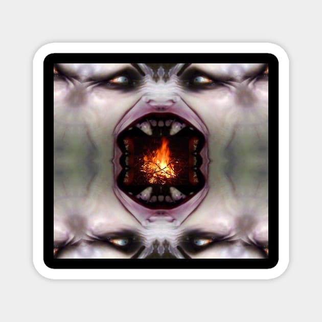 Fire Monster Magnet by icarusismartdesigns