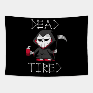 Dead Tired (Red) Tapestry