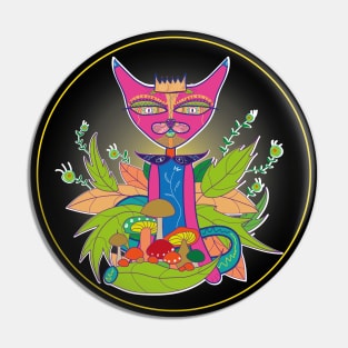 Meditation Of Cat Oriental Pin