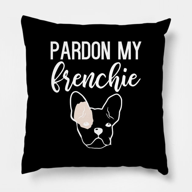 Pardon My Frenchie Pillow by kapotka