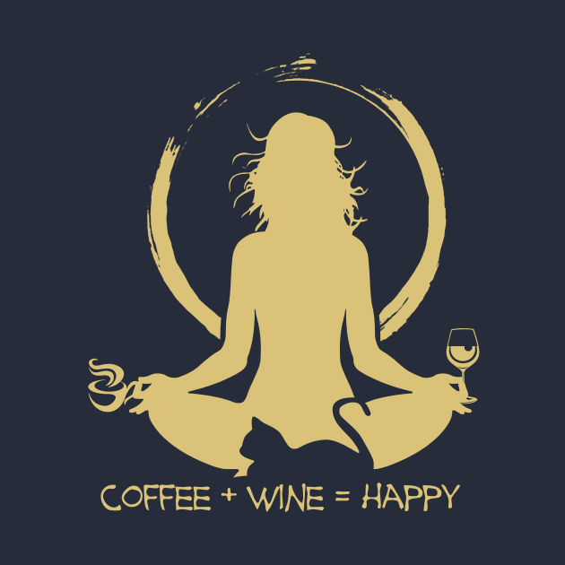 Coffee + Wine = Happy by Artizan