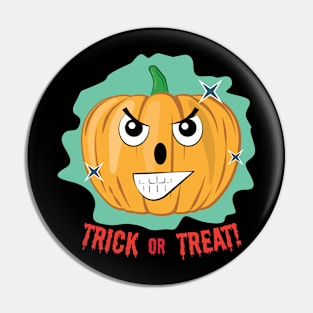 Mad Halloween Pumpkin - Funny Pin