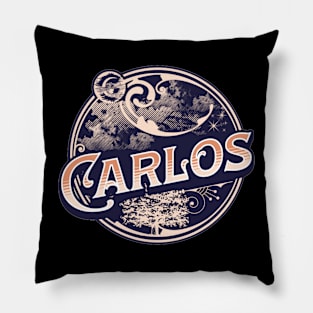 Carlos Name Tshirt Pillow