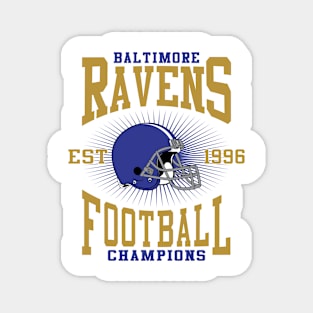 Baltimore Ravens Football Champions Magnet