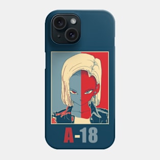 Android 18 Blue & Red Dragon Ball Phone Case