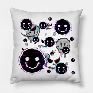 Evil faces Pillow