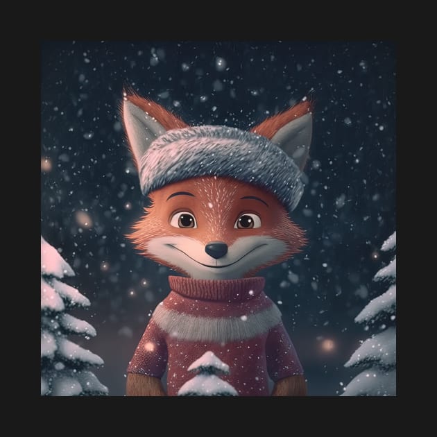 Cute christmas fox by Art8085