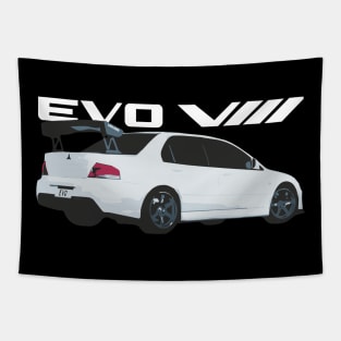 wicked white evo 8 Tapestry