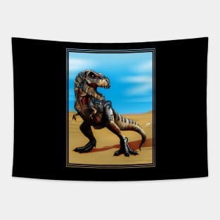 Cyborg Zombie T-Rex Tapestry