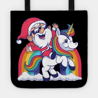 CUTE SANTA UNICORN Tote