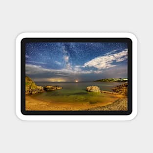 Rotherslade at Night on Gower, Wales Magnet