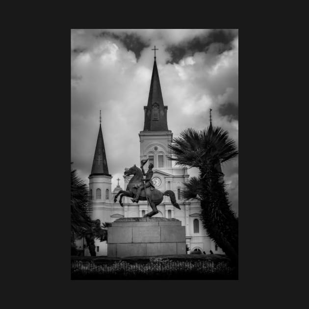 General Of New Orleans In Black and White by MountainTravel