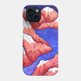 Mouth of the river (Red) Phone Case