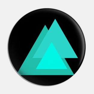 Abstract Triangles Pin