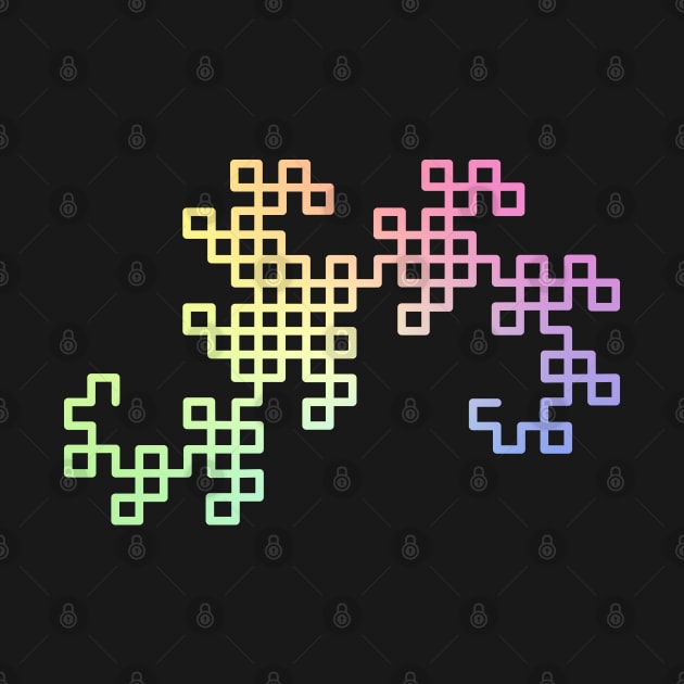 Dragon Curve Fractal by ScienceCorner