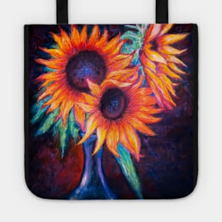 Pastel Painting - Sunflowers still life Tote