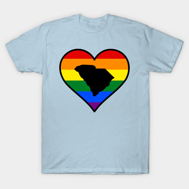 Discover South Carolina Gay Pride Heart - South Carolina - T-Shirt