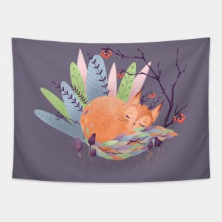 Sleeping Fox Tapestry