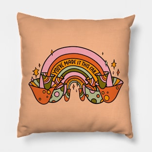 Mushroom Rainbow Pillow