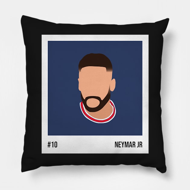 Neymar Jr Minimalistic Camera Film Pillow by GotchaFace