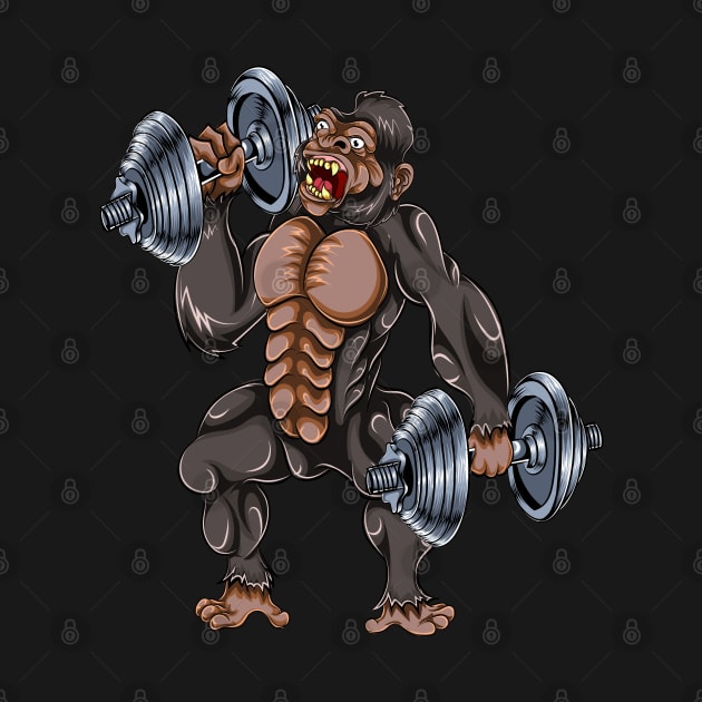 Gorilla Biceps Curls Workout by ShirtsShirtsndmoreShirts