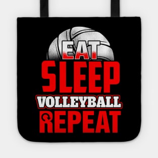 Eat sleep volleyball repeat Tote