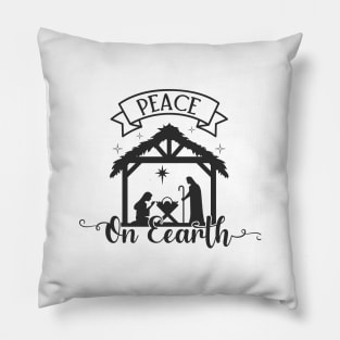 Peace on Earth, Nativity Scene Pillow