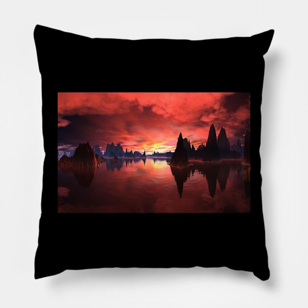 Almost Earthly Pillow by AlienVisitor