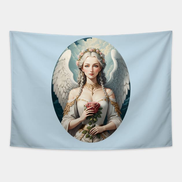 Dreamy Angelcore Vibes Tapestry by Manzo Carey