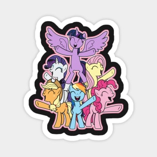 MLP Mane Six No Outline Magnet