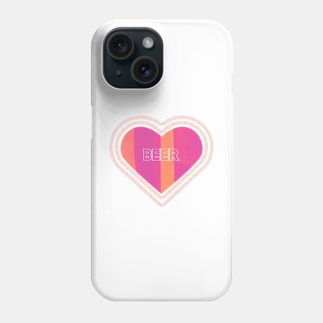 I heart beer Phone Case by Frajtgorski