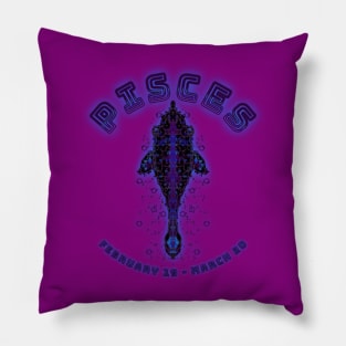 Pisces 3b Magenta Pillow