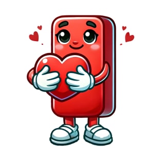 I alphabet hold A heart, I heart, I love you, all rounder T-Shirt