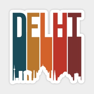 Delhi skyline Indian city Hindi Desi Design Magnet