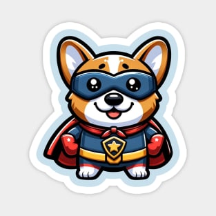 Superhero corgi Magnet